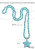 Boho Necklace, RH Turquoise White Blue Natural Stone